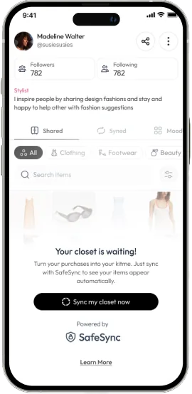 Kitme sync your email screen
